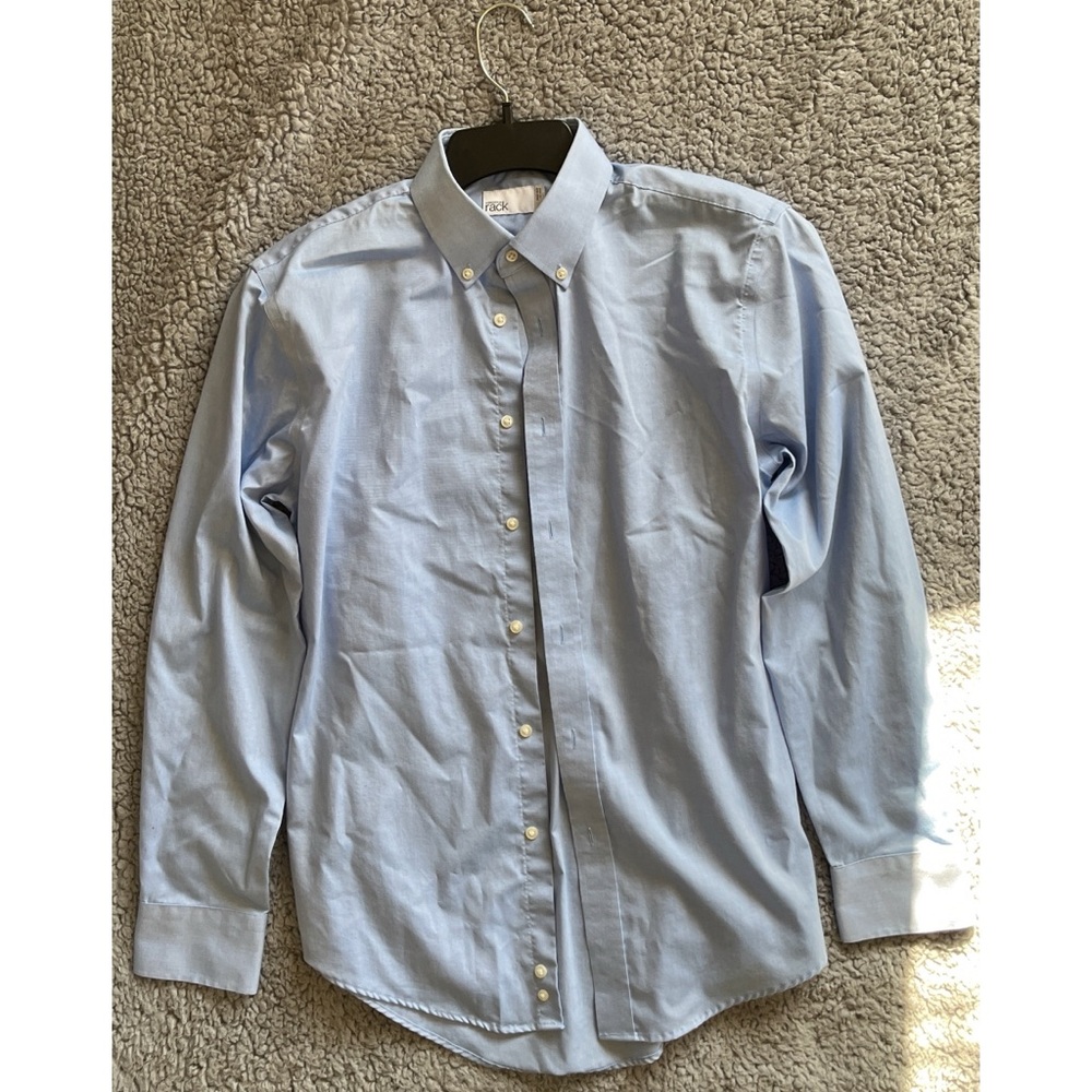Nordstrom Rack Men’s 15 Blue Long Sleeve Button Down Dress Shirt.
